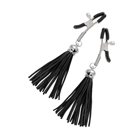 Зажимы на соски «Прищепки» с кисточками из замши