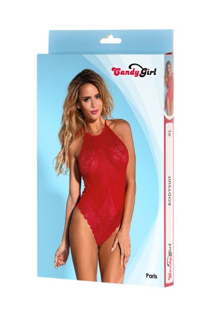 Красное боди Candy Girl Paris